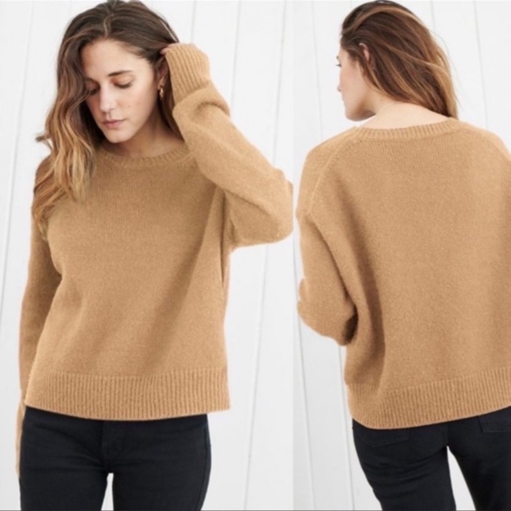 Jenni Kayne Atlas Crewneck Pullover Sweater, xs, Camel